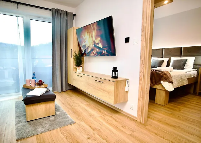 شقة Osiedle Skalne - Orkana 21-23 - Z Jedna Sypialnia - Przycup W Karkonoszach كارباش